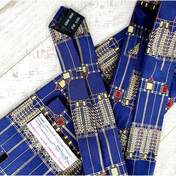 Frank Lloyd Wright Tree Of Life Silk Tie - Picture 8 of 8